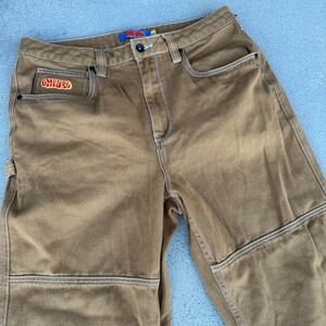 Empyre Brown Carpenter Jeans Mens Size 33 Wide Leg